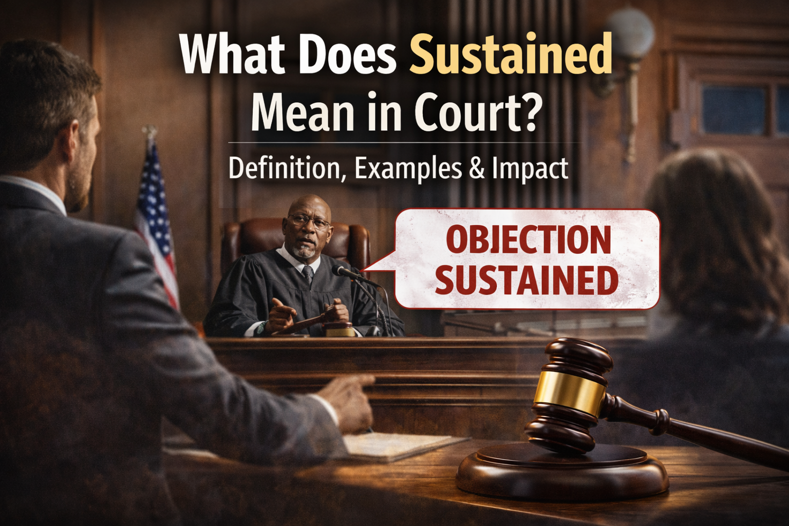What Does Sustained Mean in Court
