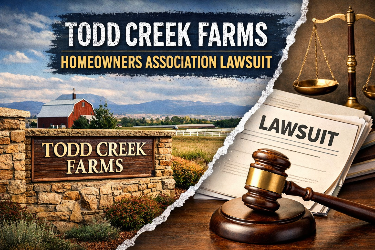 Todd Creek Farms Homeowners Association Lawsuit